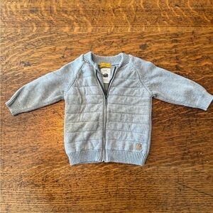 Zara Kids Gray Quilted Sweater
